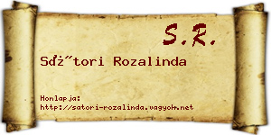 Sátori Rozalinda névjegykártya